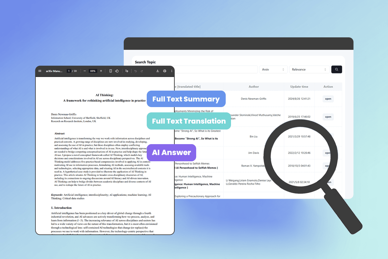 AI Academic Paper Search